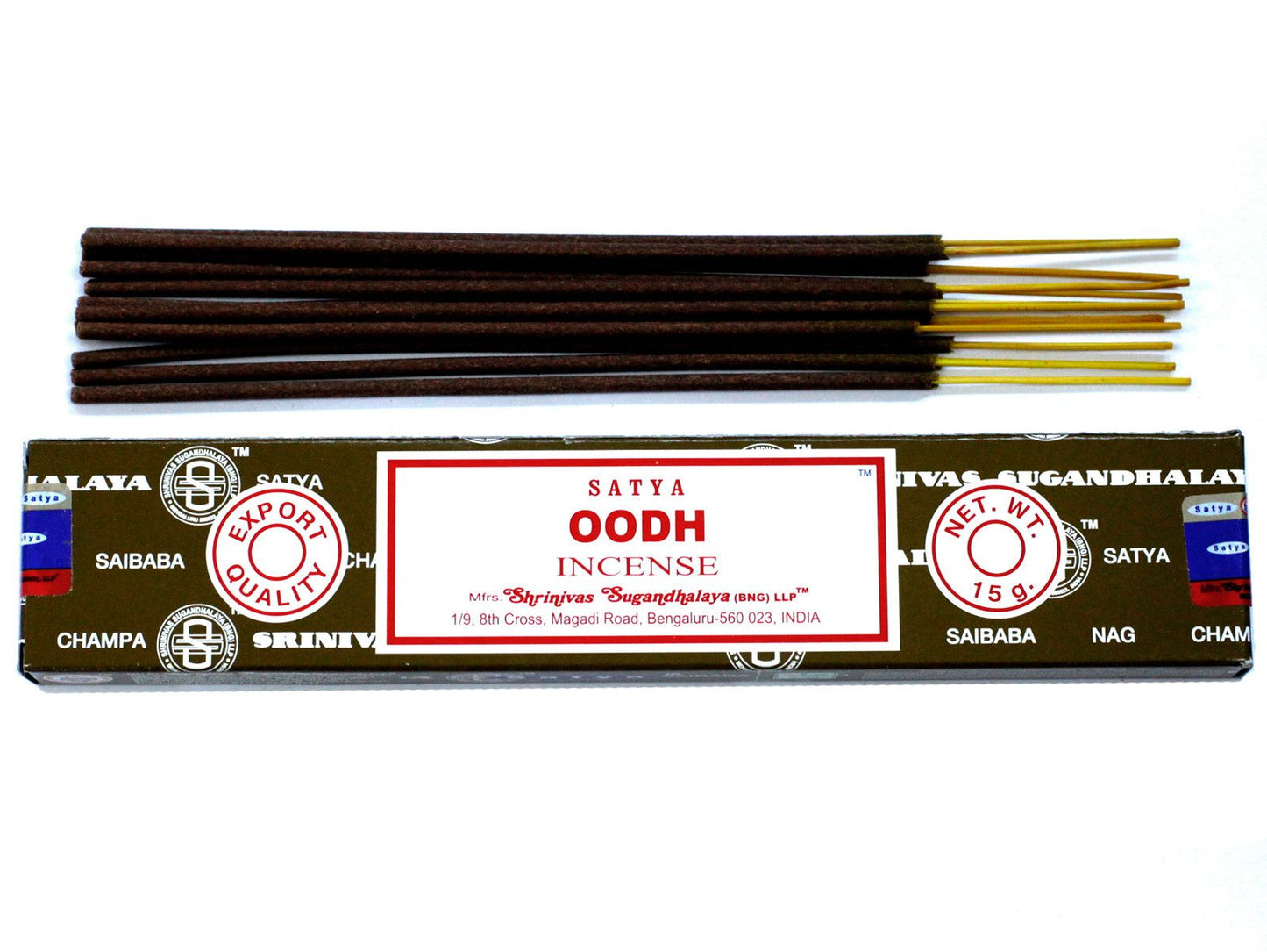 Varillas de Incienso Satya Oodh (15g)
