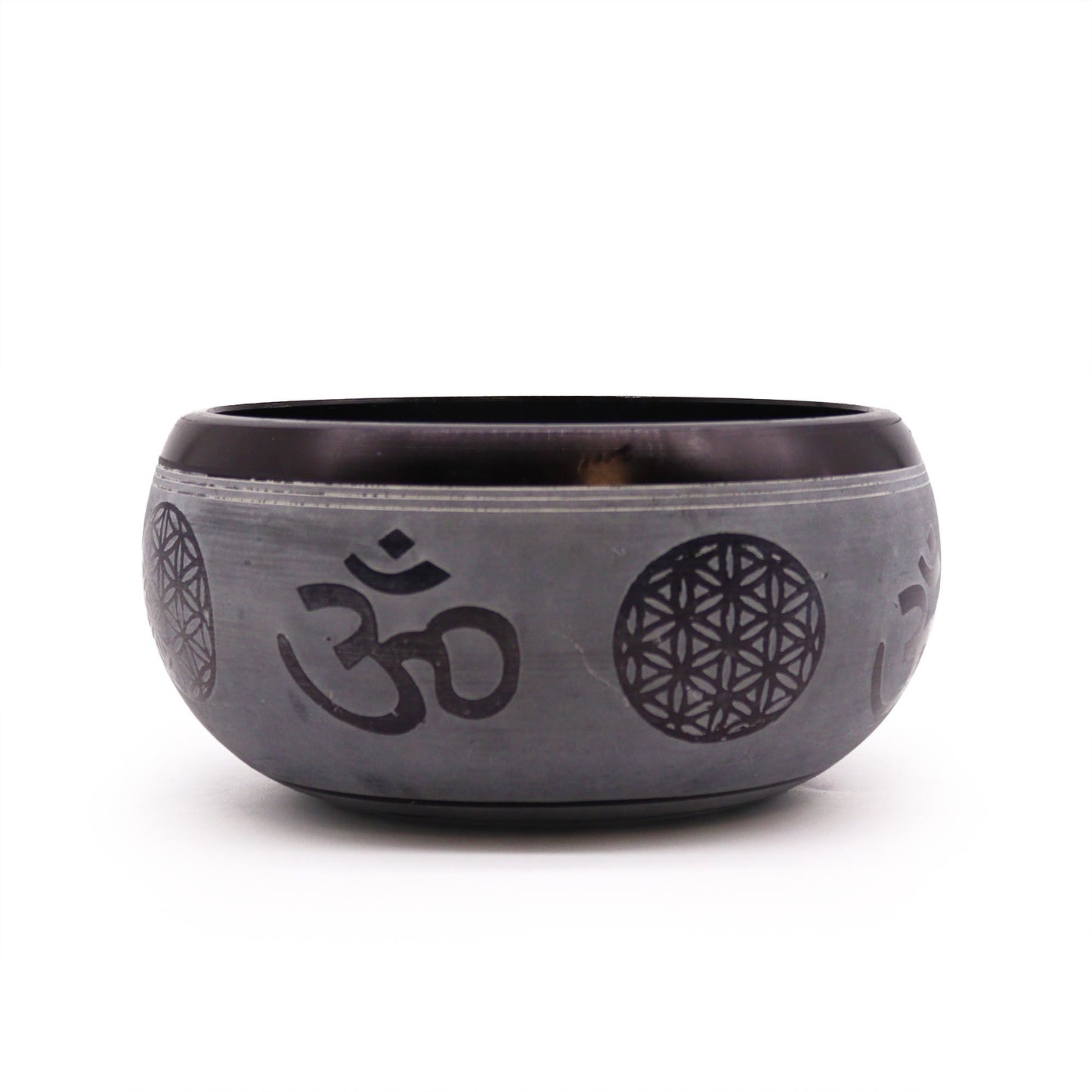 Cuenco Tibetano con Figura Om y 5 Buddhas (16cm)