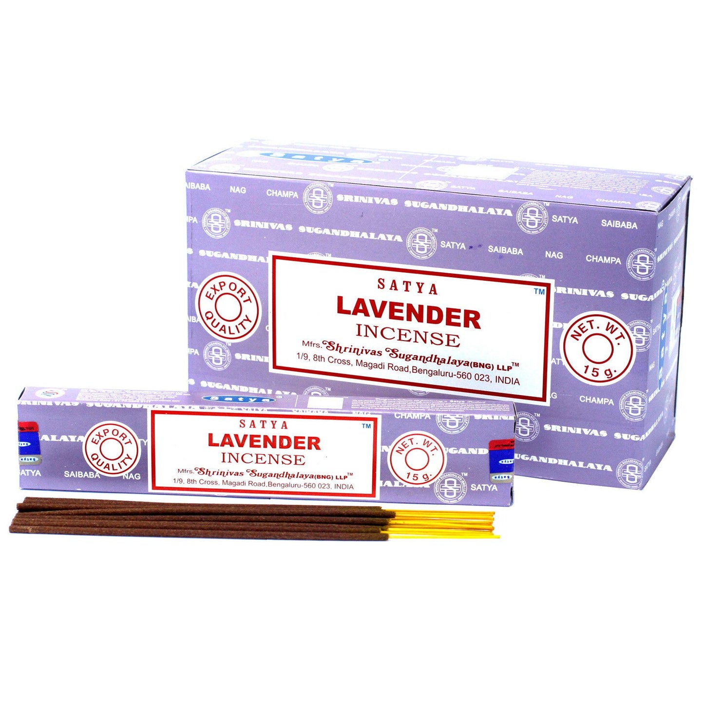 Varillas de Incienso Satya Lavanda (15g)