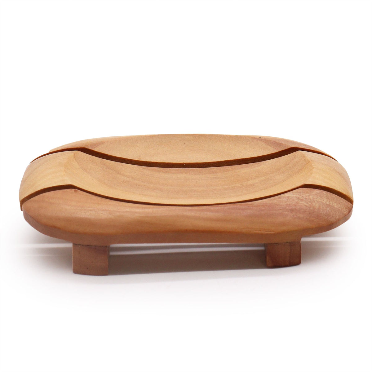 Jabonera Clásica de Madera - Ovalada de Esquina