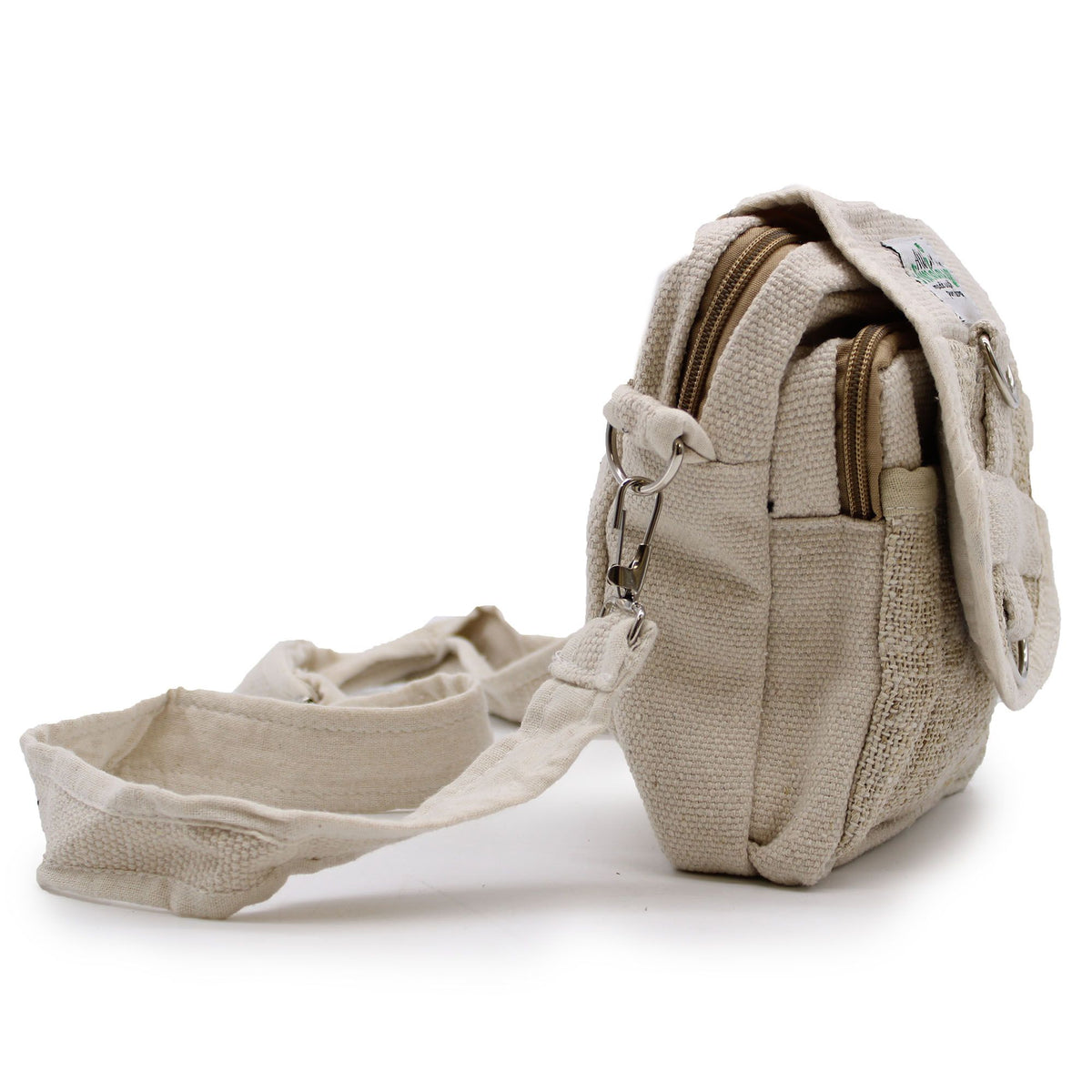 Bolso de Viaje Cruzado de Cáñamo y Algodón