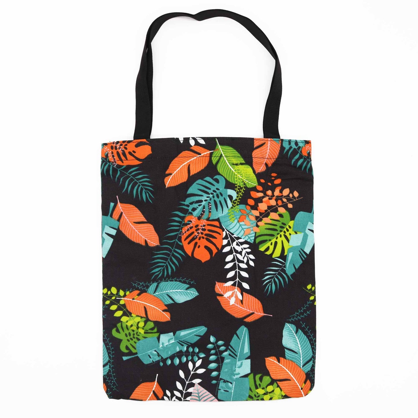 Bolso con Cremallera con Motivo Tropical Oscuro (40x34cms)