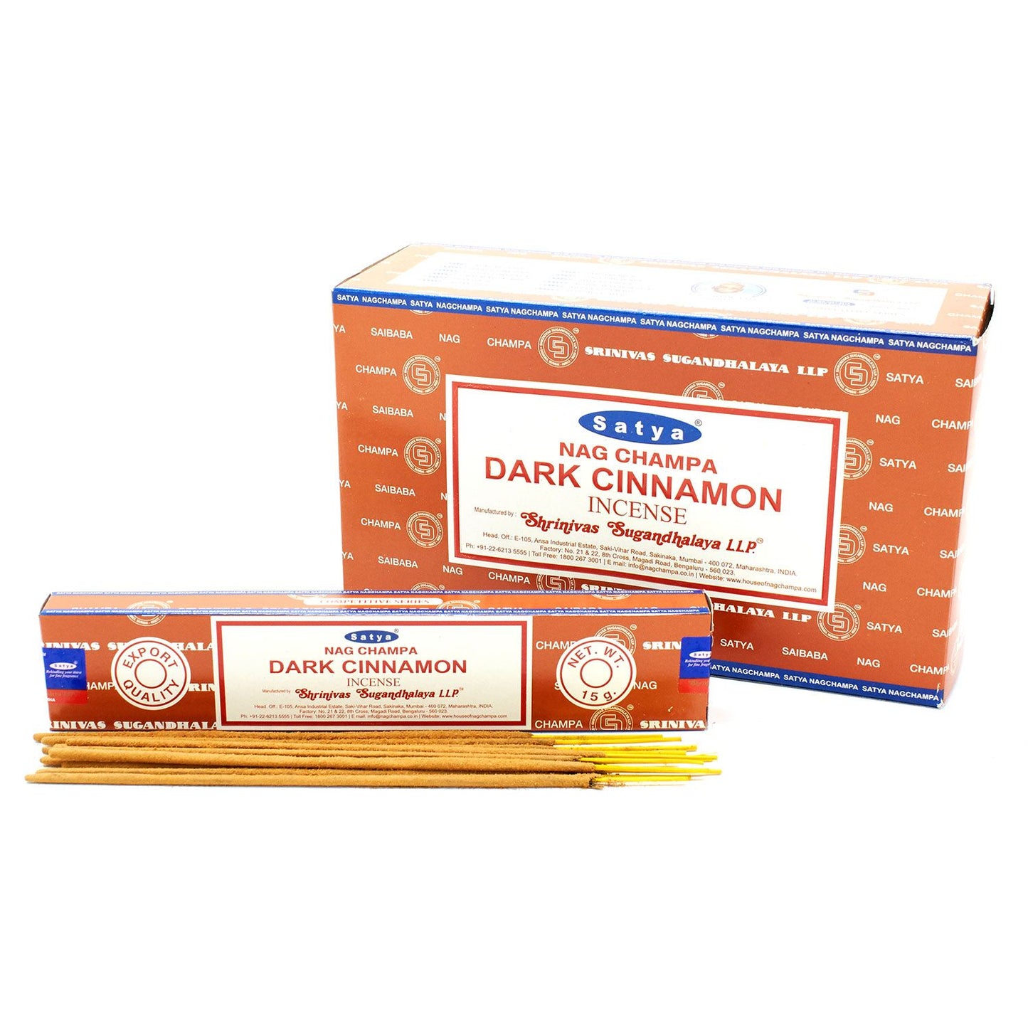 Varillas de Incienso Satya Dark Cinammon (15g)