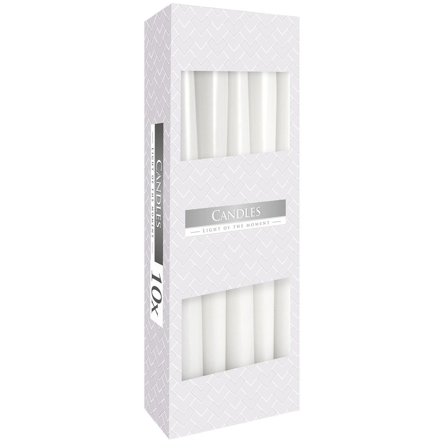 Caja de Velas Cónicas Blancas (Pack 10 Unids)