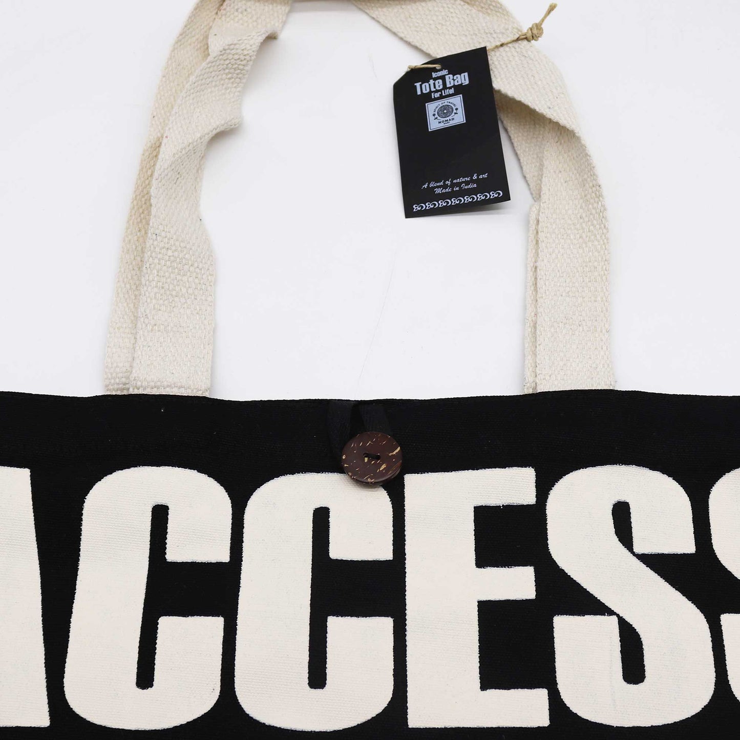 Bolso Básico Icónico - ACCESO A TODAS LAS ÁREAS -Negro natural 10 oz (36 x 43 x 10 cm)