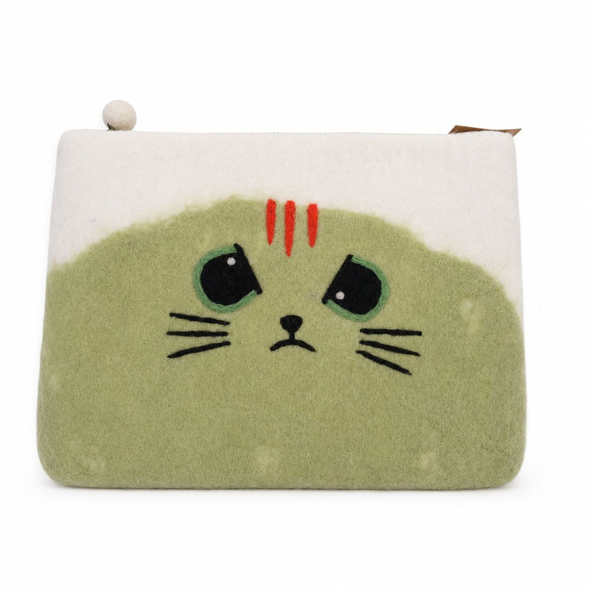 Funda de fieltro para portátil (de hasta 14 pulgadas) - Gato Gruñón