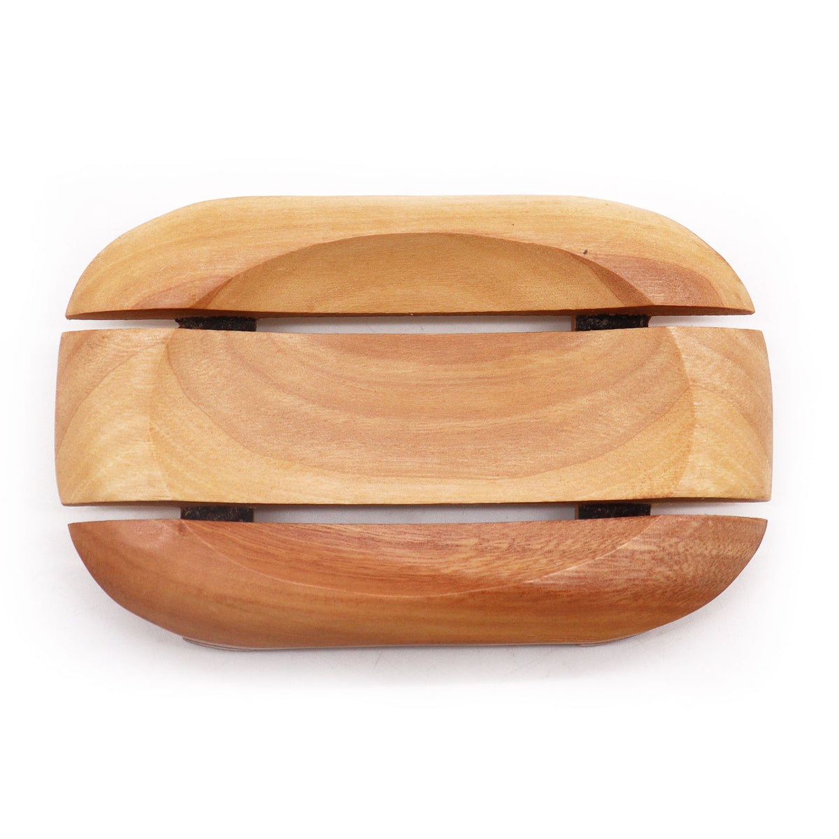 Jabonera Clásica de Madera - Ovalada de Esquina