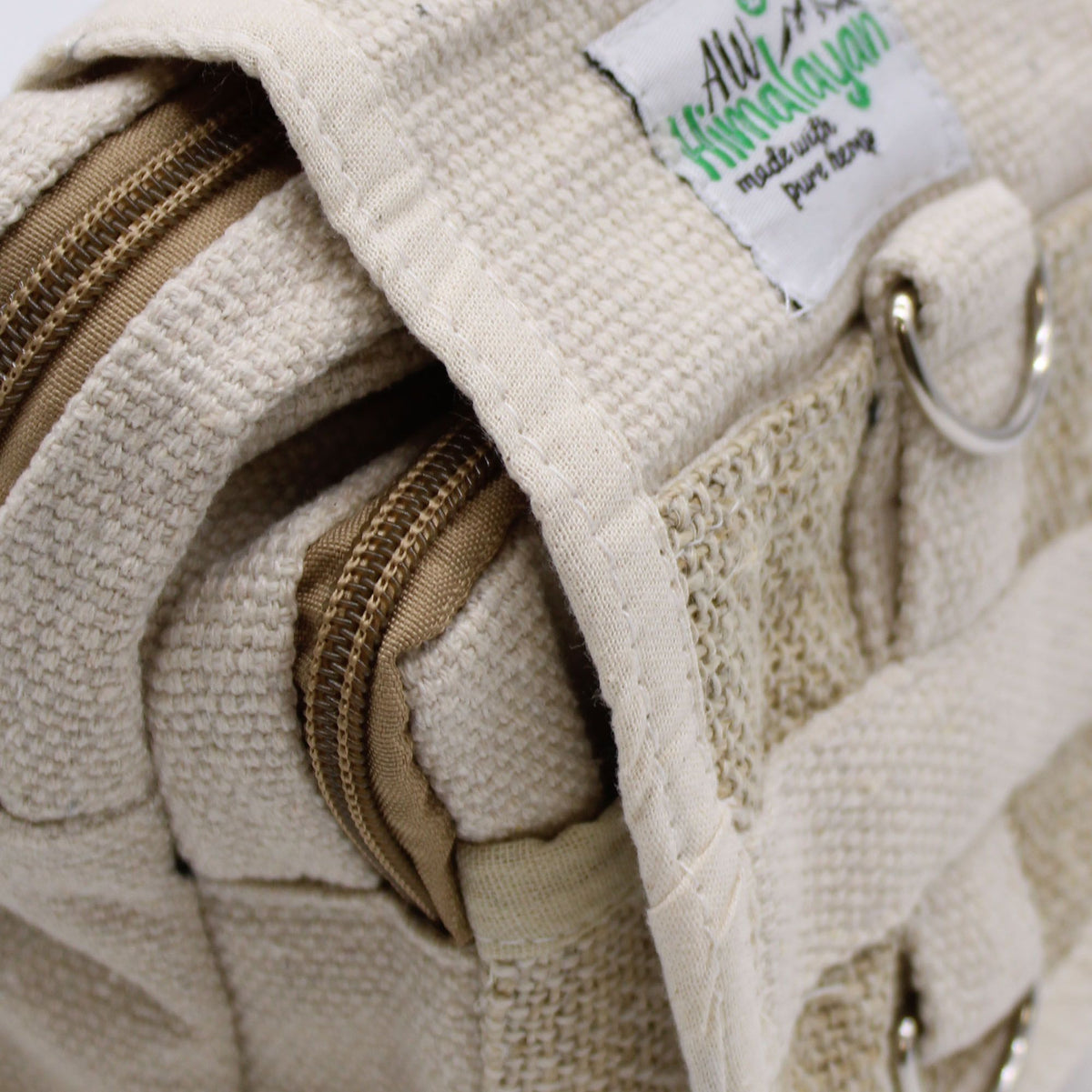 Bolso de Viaje Cruzado de Cáñamo y Algodón
