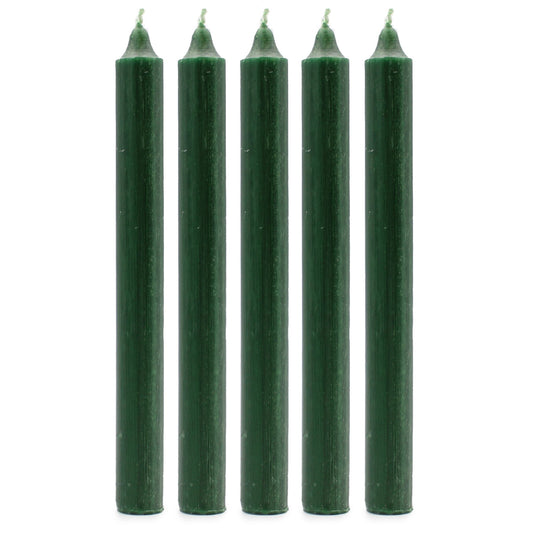 Velas a Granel de Color Verde Acebo (Pack de 10 Unids)