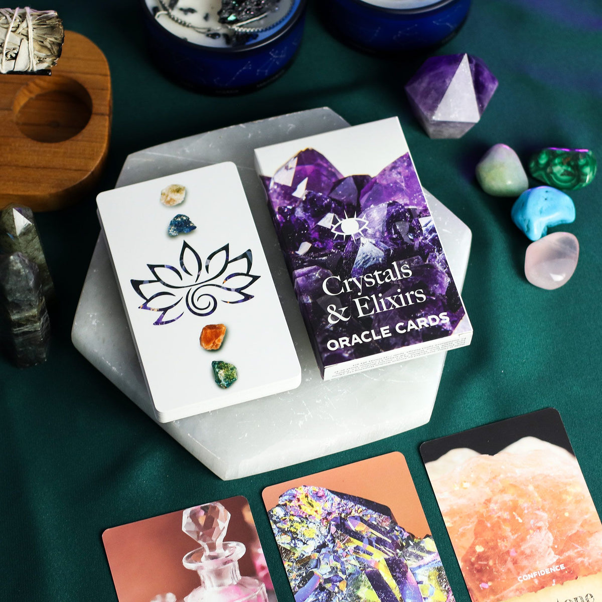 Cartas del Oráculo de Cristales y Elixires – Baraja de Energía