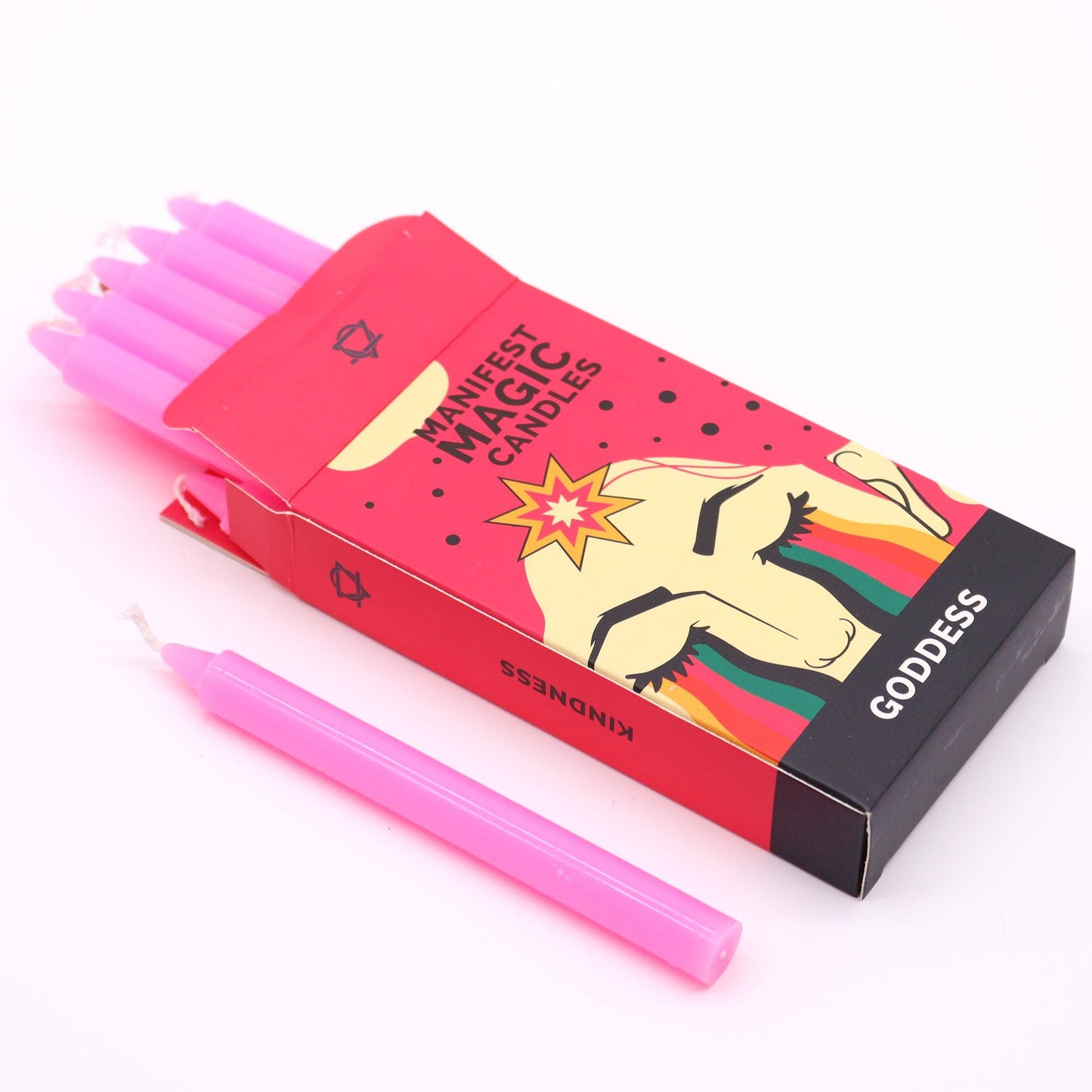 Caja de Velas Mágicas Manifest en Color Rosa (Pack de 12 Unids)
