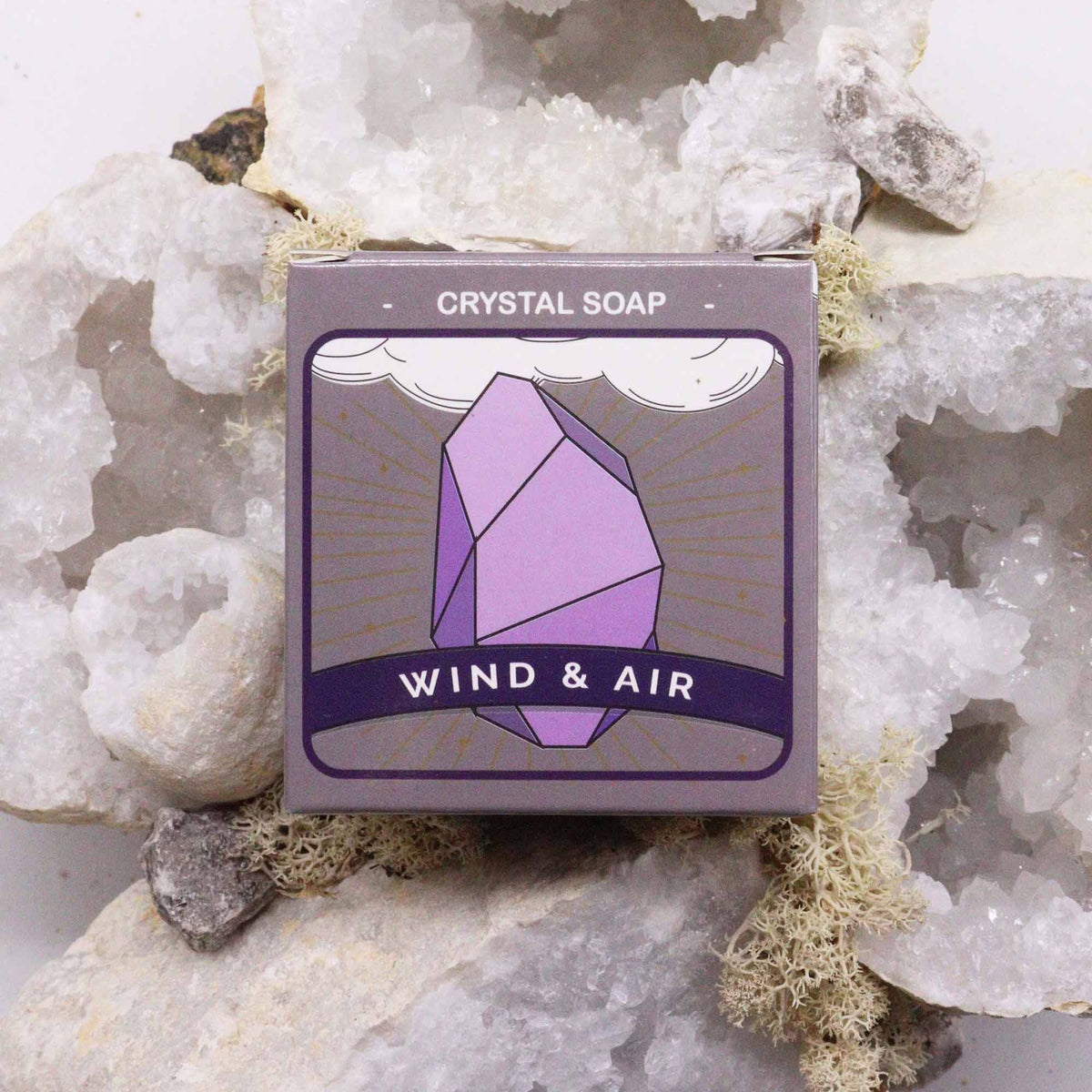 Jabón Elemental de Cristal Fragancia a Aire y Viento