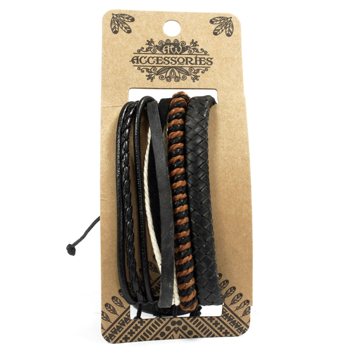 Set de Pulseras de Hombre - Tonos Oscuros (diseño aleatorio)