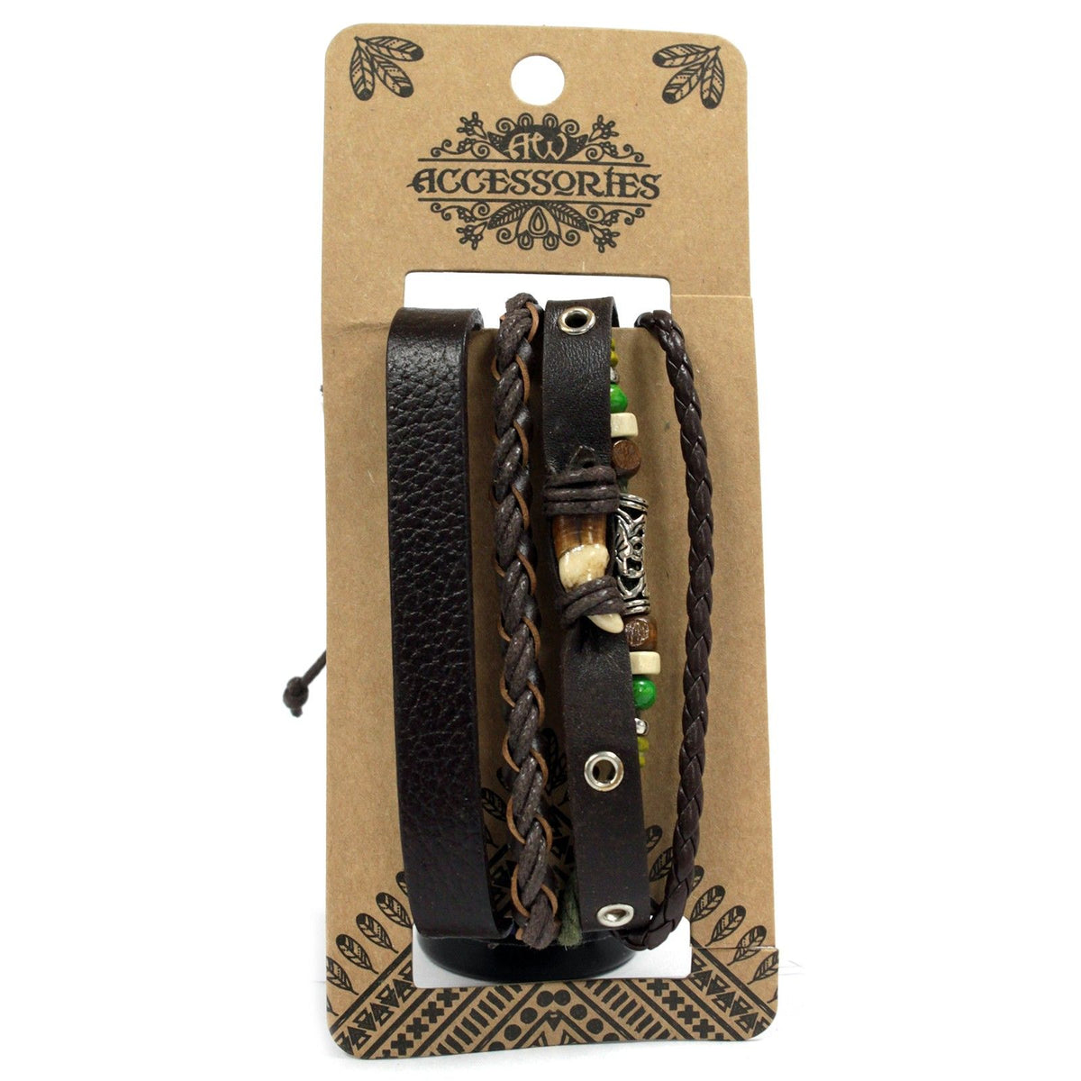 Set de Pulseras de Hombre - Tonos Oscuros (diseño aleatorio)