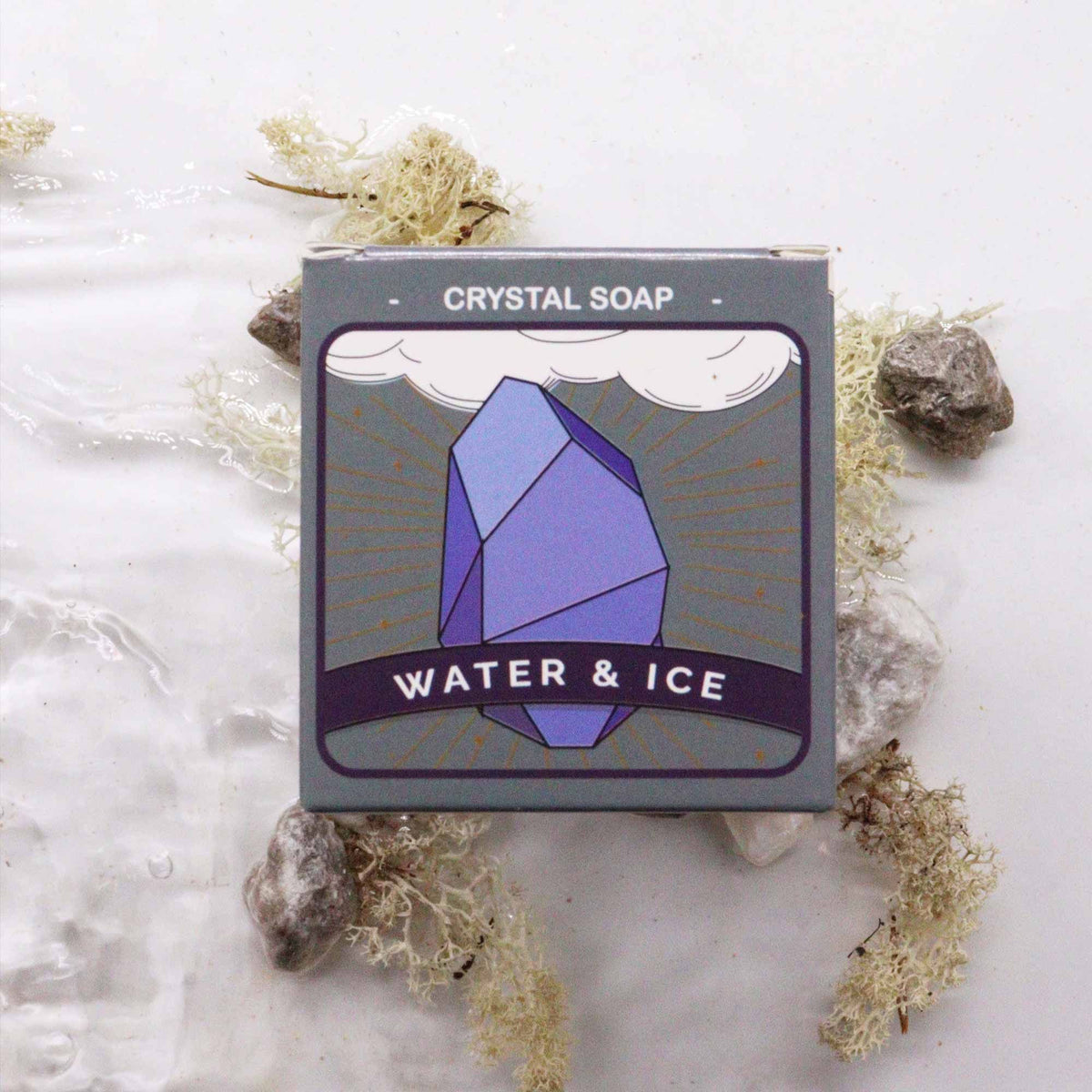 Jabón Elemental Cristal de Cuarzo Rosa Agua y Hielo