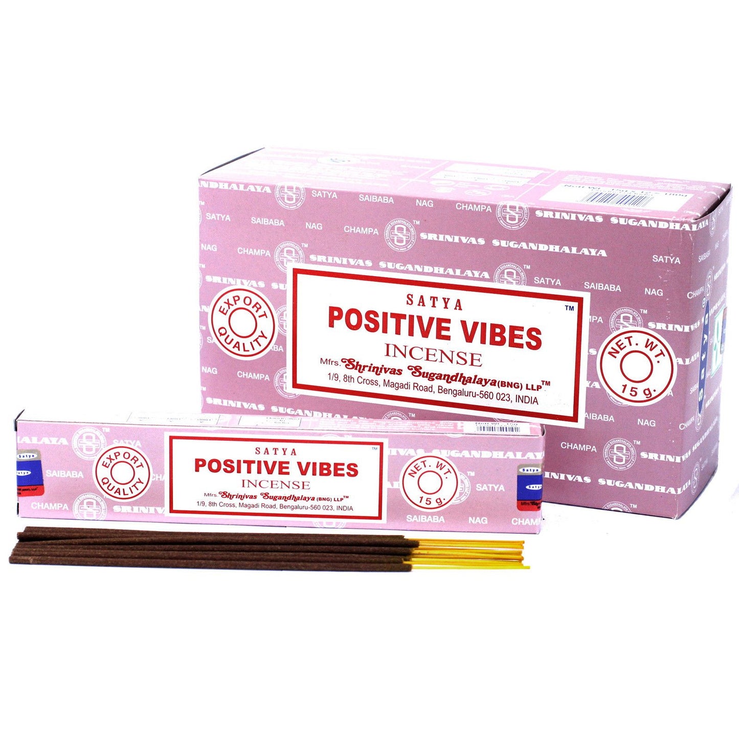 Varillas de Incienso Satya Vibras Positivas (15gm)