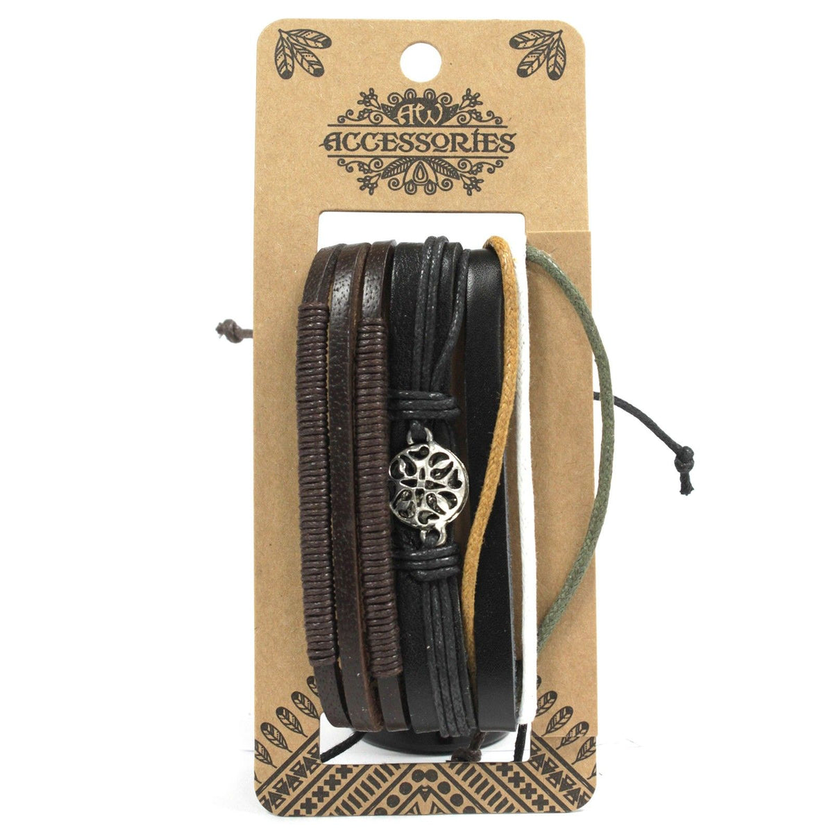 Set de Pulseras de Hombre - Tonos Oscuros (diseño aleatorio)