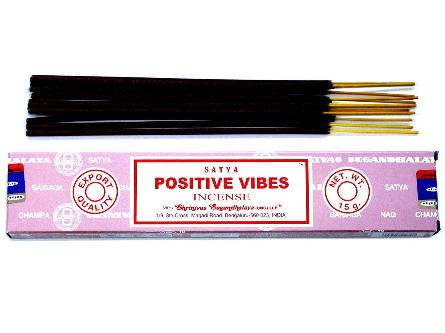 Varillas de Incienso Satya Vibras Positivas (15gm)