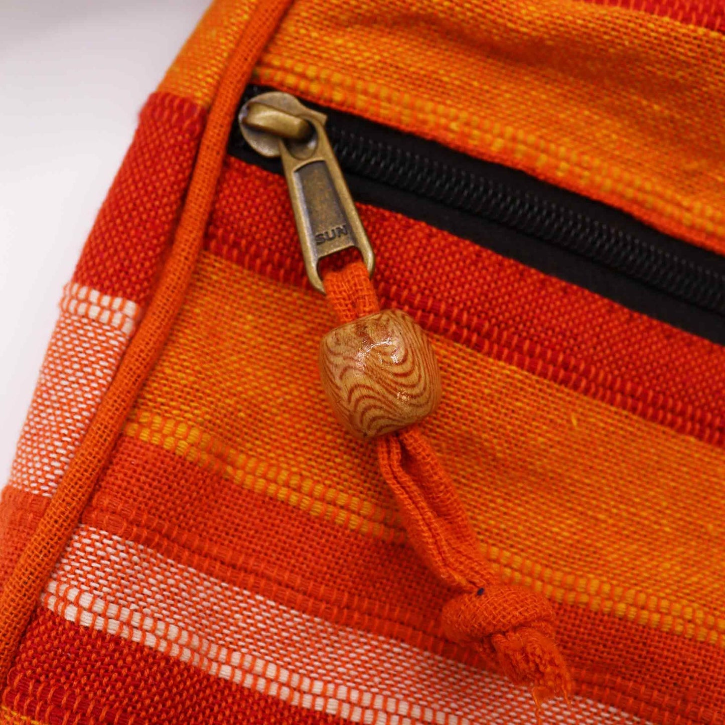 Bolso Bandolera Nepal Amanecer Naranja (Correa Ajustable)