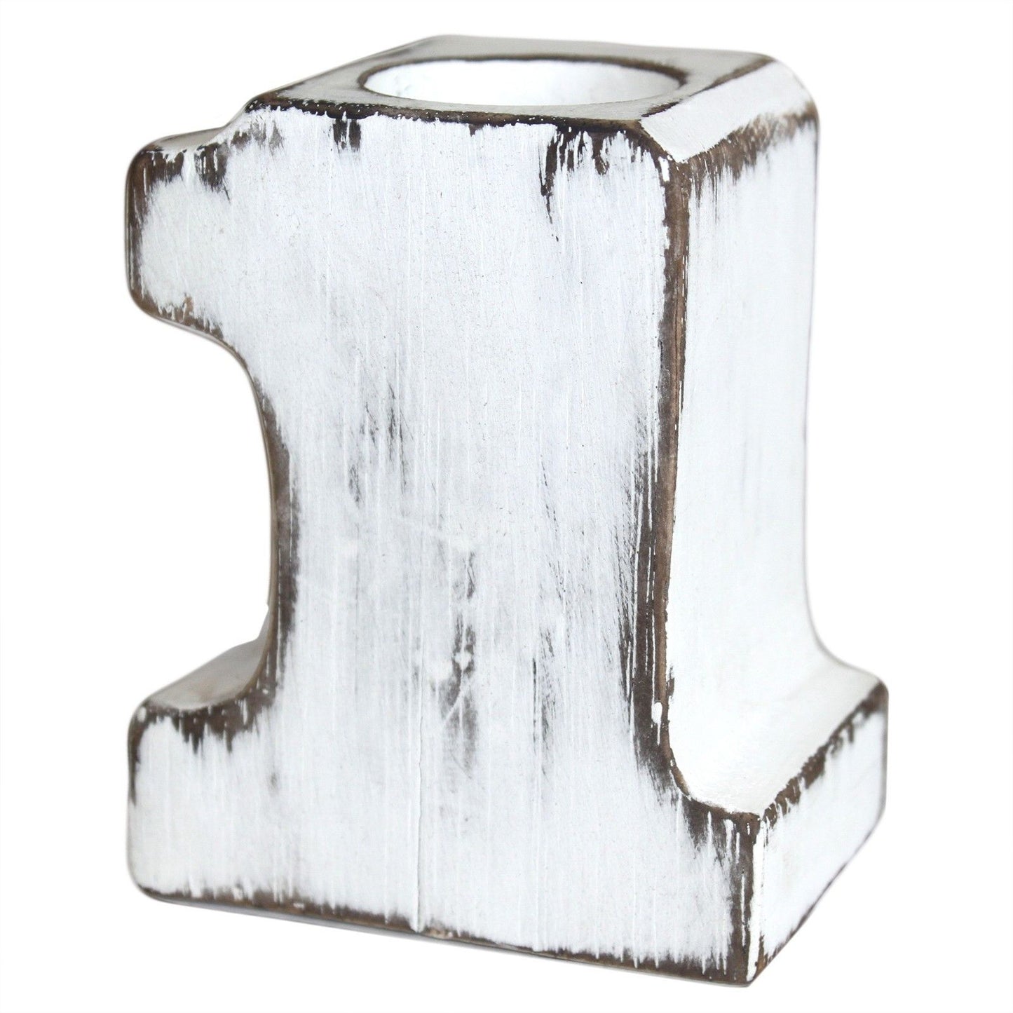 Vela con Número "1" de Cumpleaños Hecho en Madera