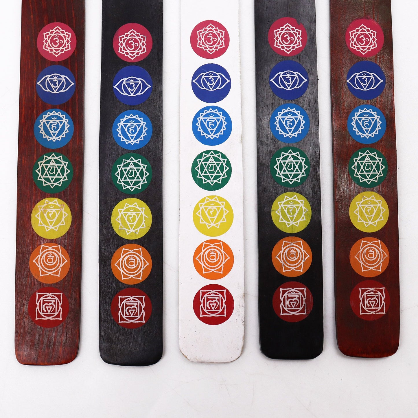 Soporte de Incienso con Los 7 Chakras en Colores Surtidos