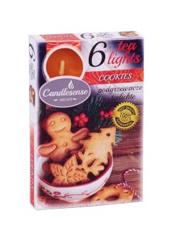 Caja de 6 Velas Perfumadas con Fragancia a Cookies