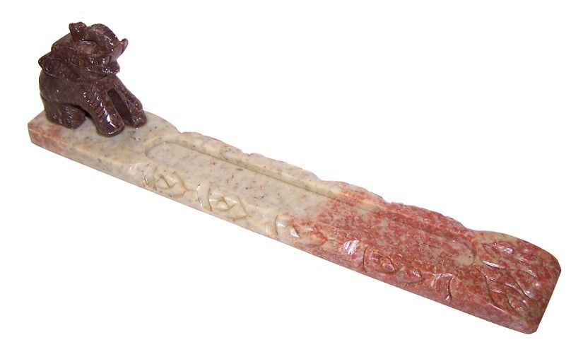 Porta Incienso co Forma de Elefante de Esteatita