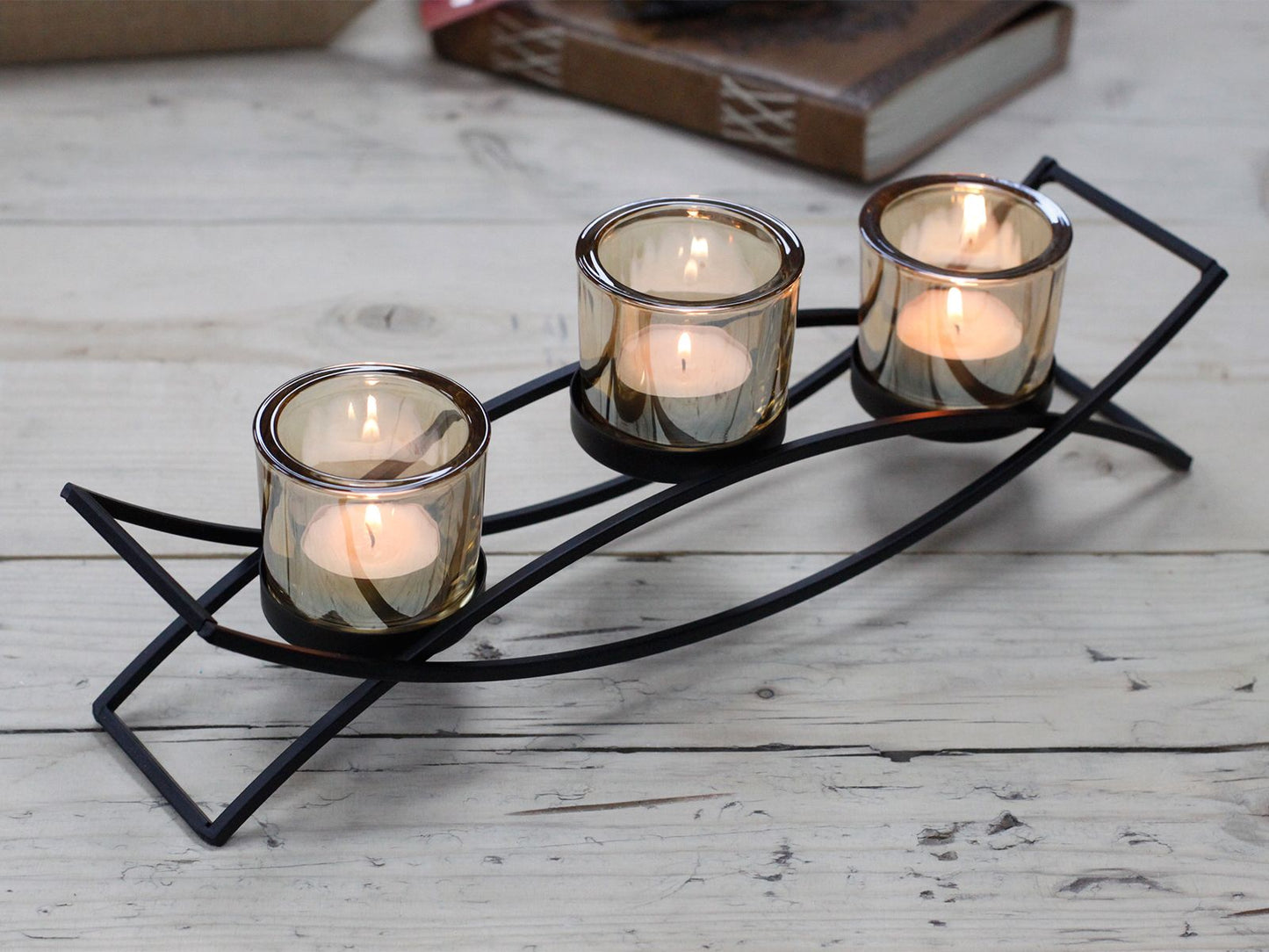 Candelabro de Hierro para 3 Velas