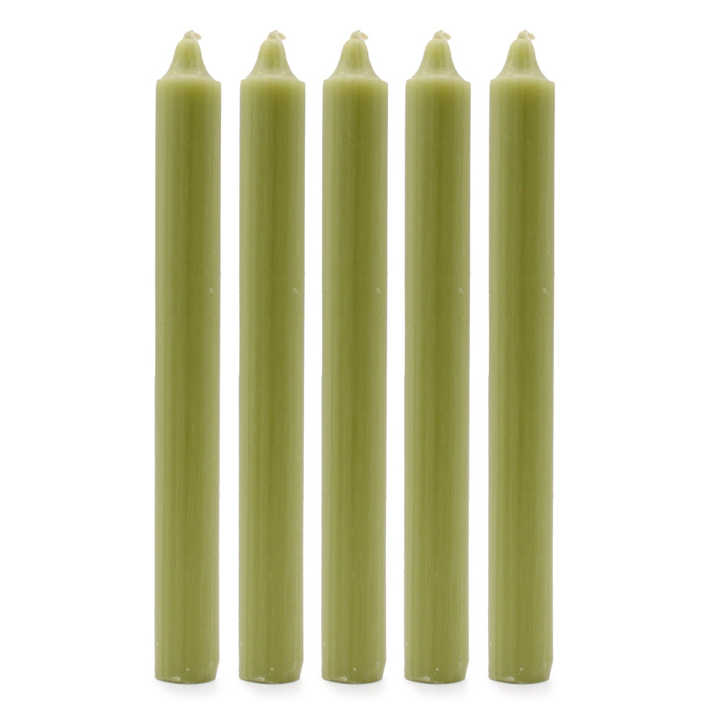 Velas a Granel en Color Oliva (Paquete de 10 unids)