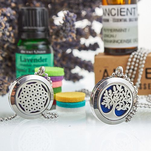 Pulsera de Cadena de Aromaterapia - Flor de la vida - 20mm