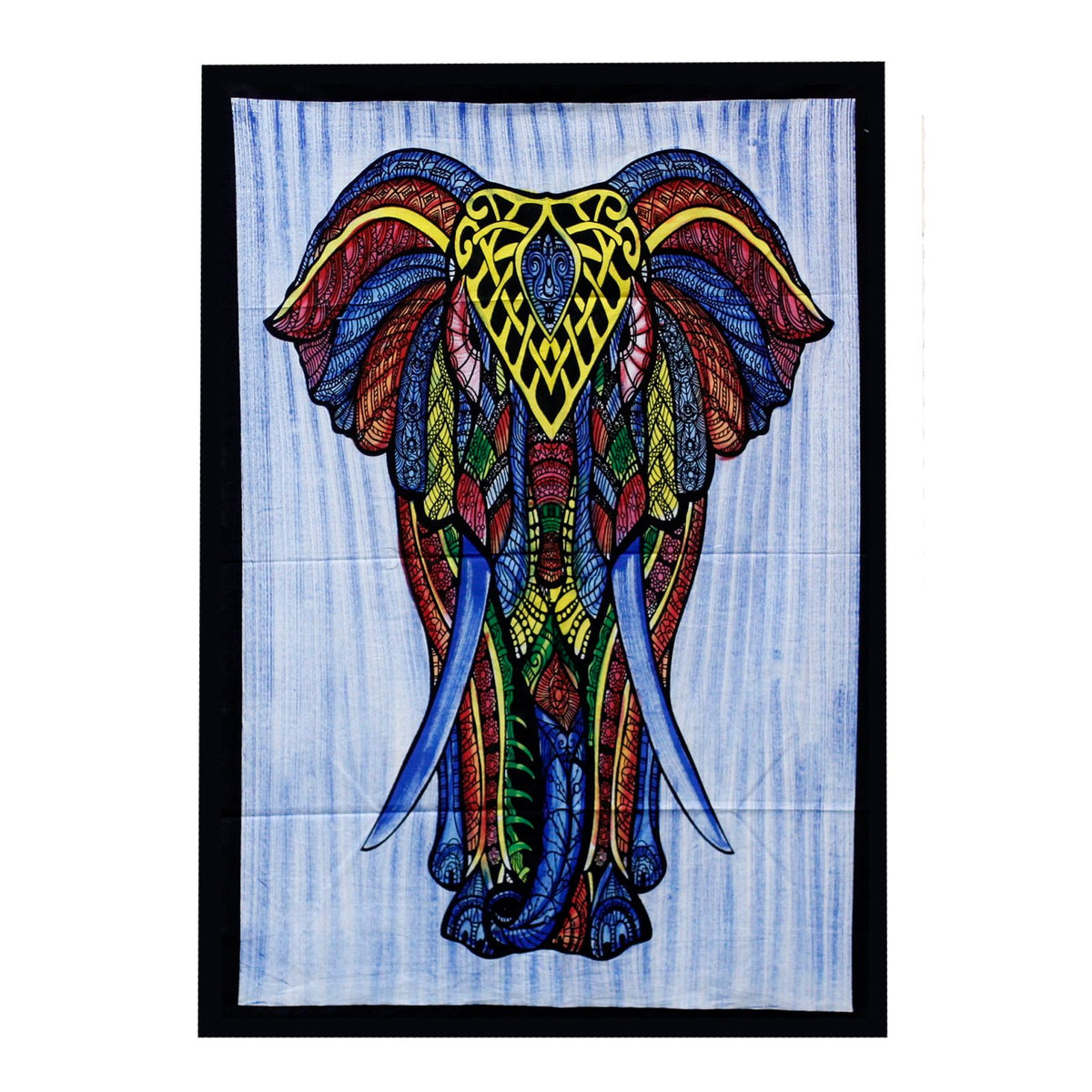 Tapiz de Algodón Pintado a Mano - Elefante
