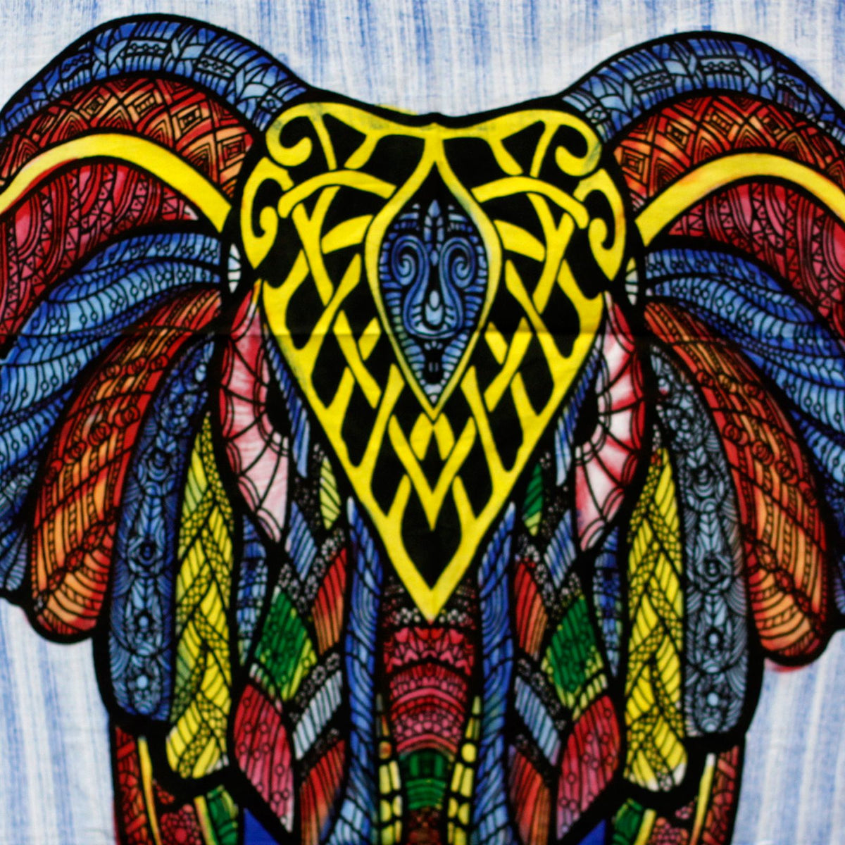 Tapiz de Algodón Pintado a Mano - Elefante