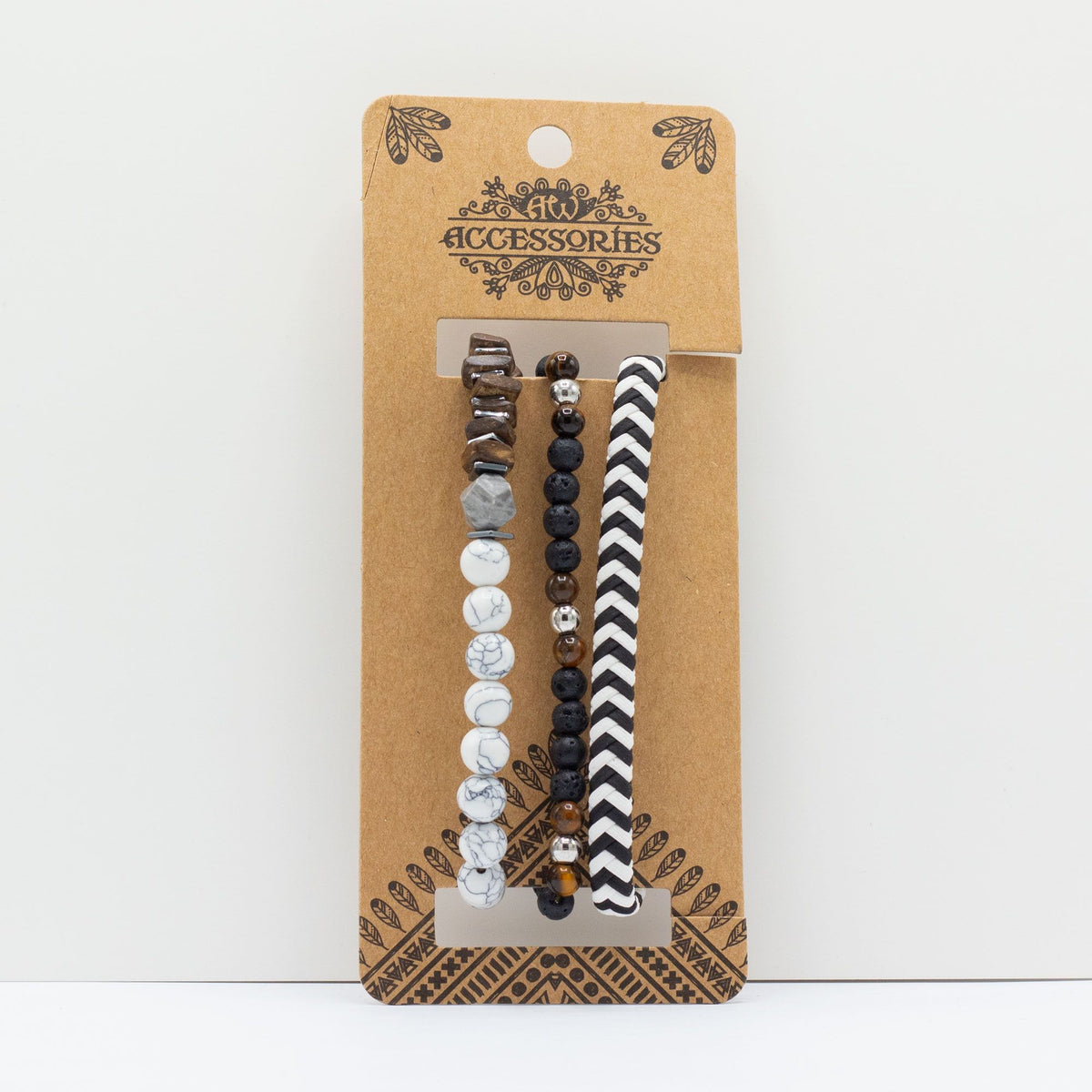 Set de Pulseras para Hombre - Negros Urbanos