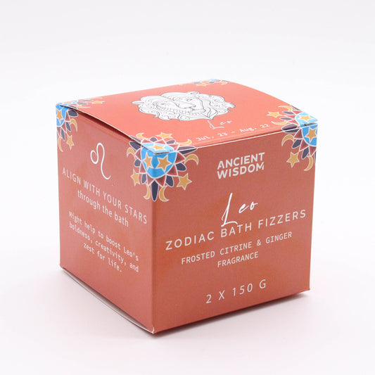 Set de Bombas de Baño del Horóscopo Signo Leo