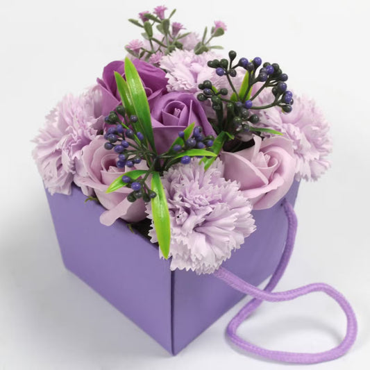 Bouquet de Flores de Jabón Rosas y Morado
