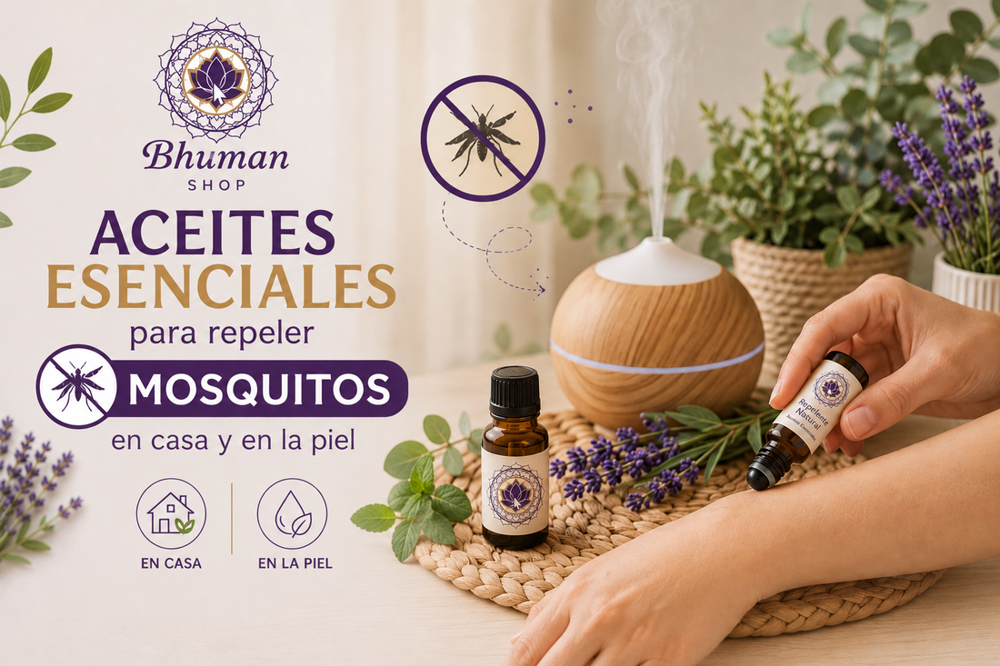 Aceites esenciales para repeler mosquitos en casa y en la piel