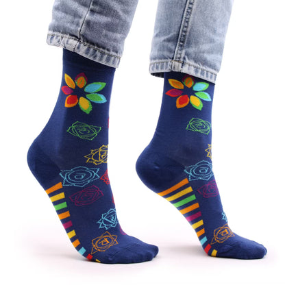 Calcetines Hop Hare en Fibra de Bamboo Rainbow Chakra (38-40)