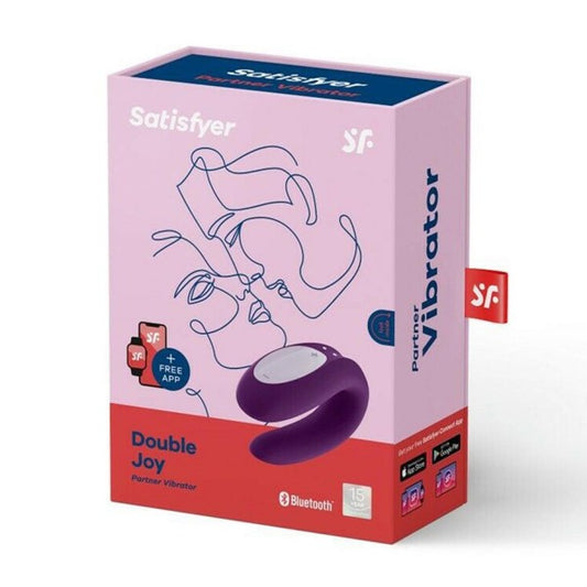 Satisfyer double joy vibrador violeta con app y bluetooth 1un