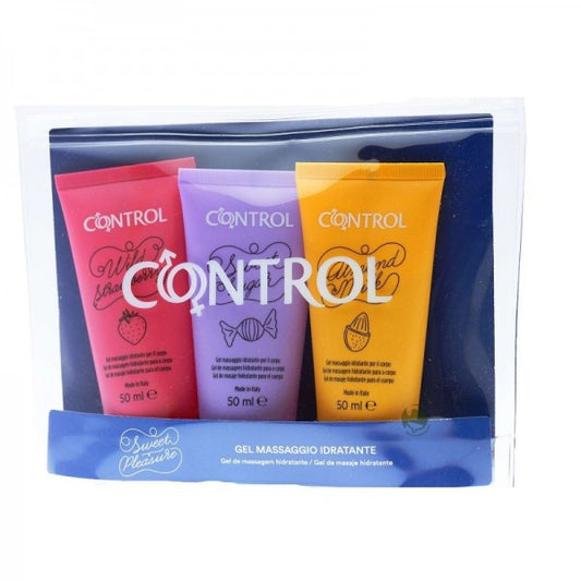 Control Gel De Masaje Kit De Viaje 3x50 ml