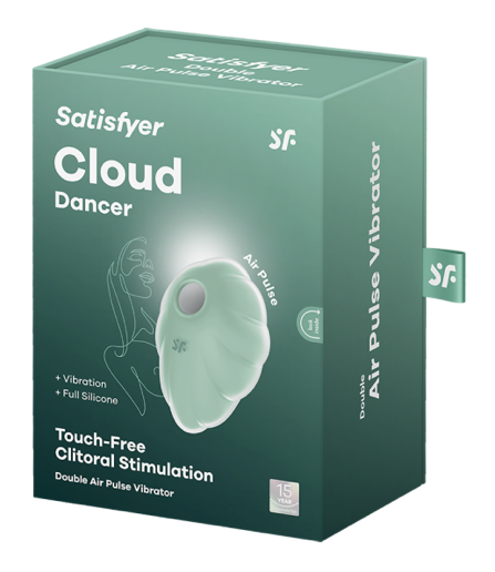 Satisfyer Cloud Dancer Clitoral Double Air Pulse Vibrador Menta
