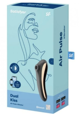 Satisfyer Dual Kiss Vibrador de Aire Negro