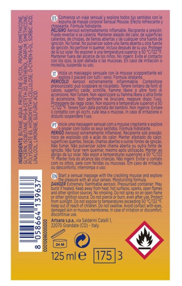 Control Sensual Mousse Bora Bora Masaje Corporal