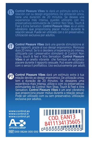 Control Pleasure Anillo Vibrador Vibes (1 Unid)