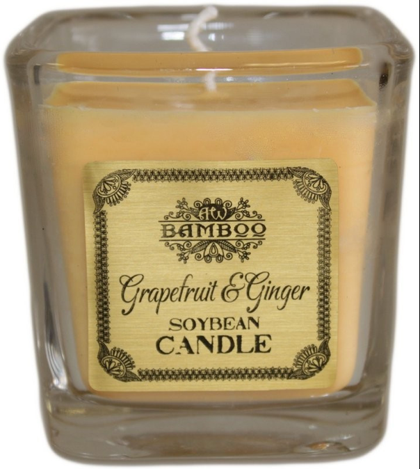 Vela de Cera de Soja con Fragancia a Pomelo y Jengibre