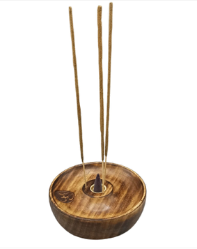 Disco Porta Incienso para Conos y Varillas con Figura Om