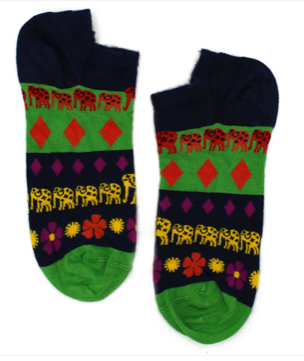 Calcetines bajos en Fibra de Bamboo Hop Hare, Lucky Elephant con Lata (41-46)