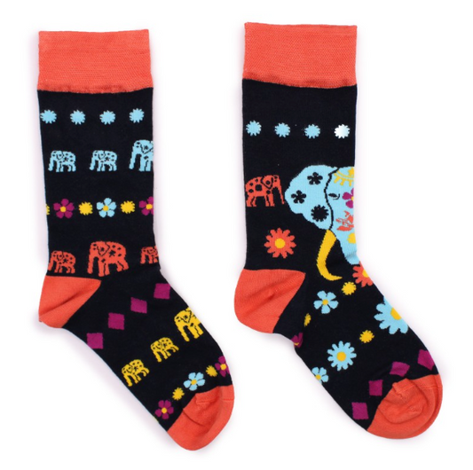 Calcetines Largos Hop Hare Elefante de La Suerte Con Lata (41-46)