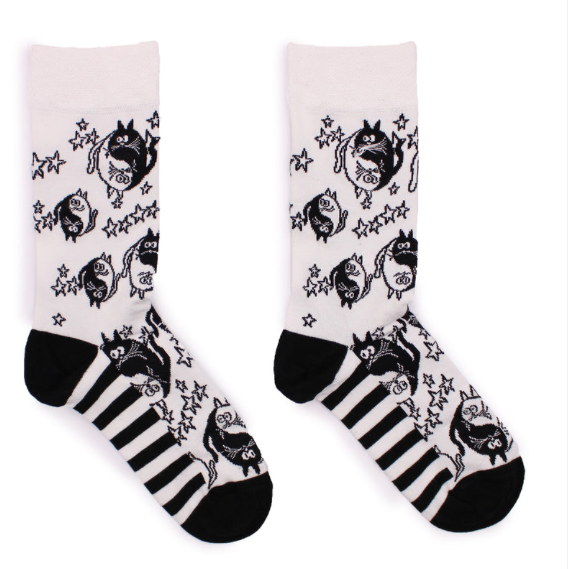 Calcetines Largos Hop Hare Liebre Ying Yang Con Lata (41-46)
