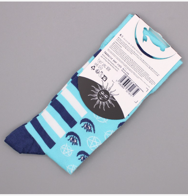 Calcetines Largos Hop Hare Pentagrama y Ojo Con Lata (41-46)