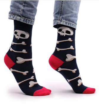 Calcetines Largos Hop Hare Calaveras y Huesos en Lata (41-46)
